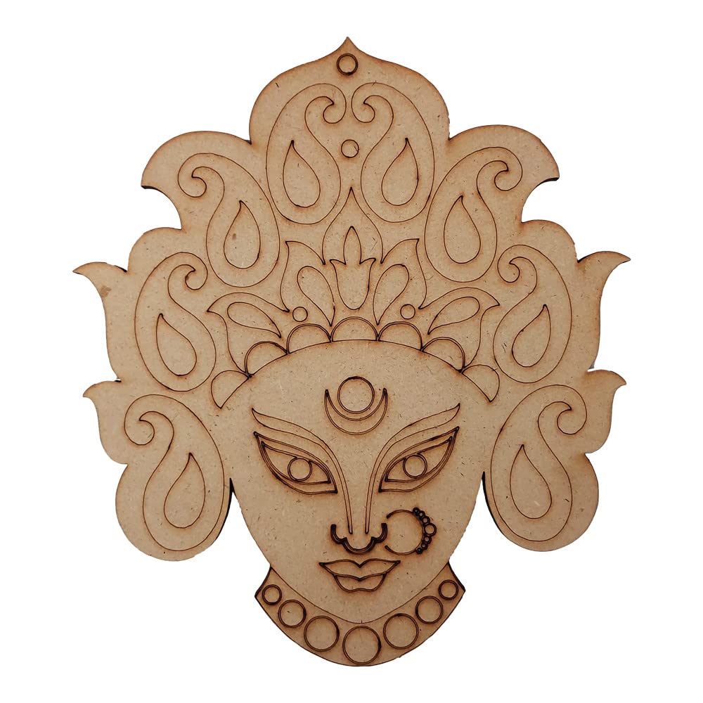 Devi Mahalaxmi Face Lippan art DIY Kit for Navratri Pooja Decor by Penkraft 