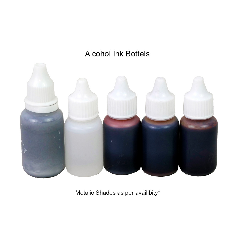 Alcohol Ink art on Acrylic Surface DIY Kit by Penkraft