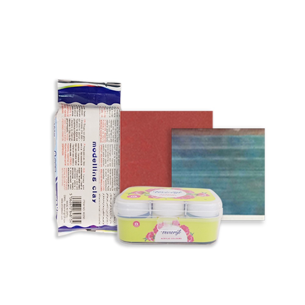 Penkraft Clay art Tea Coasters DIY Kit | Free video tutorial