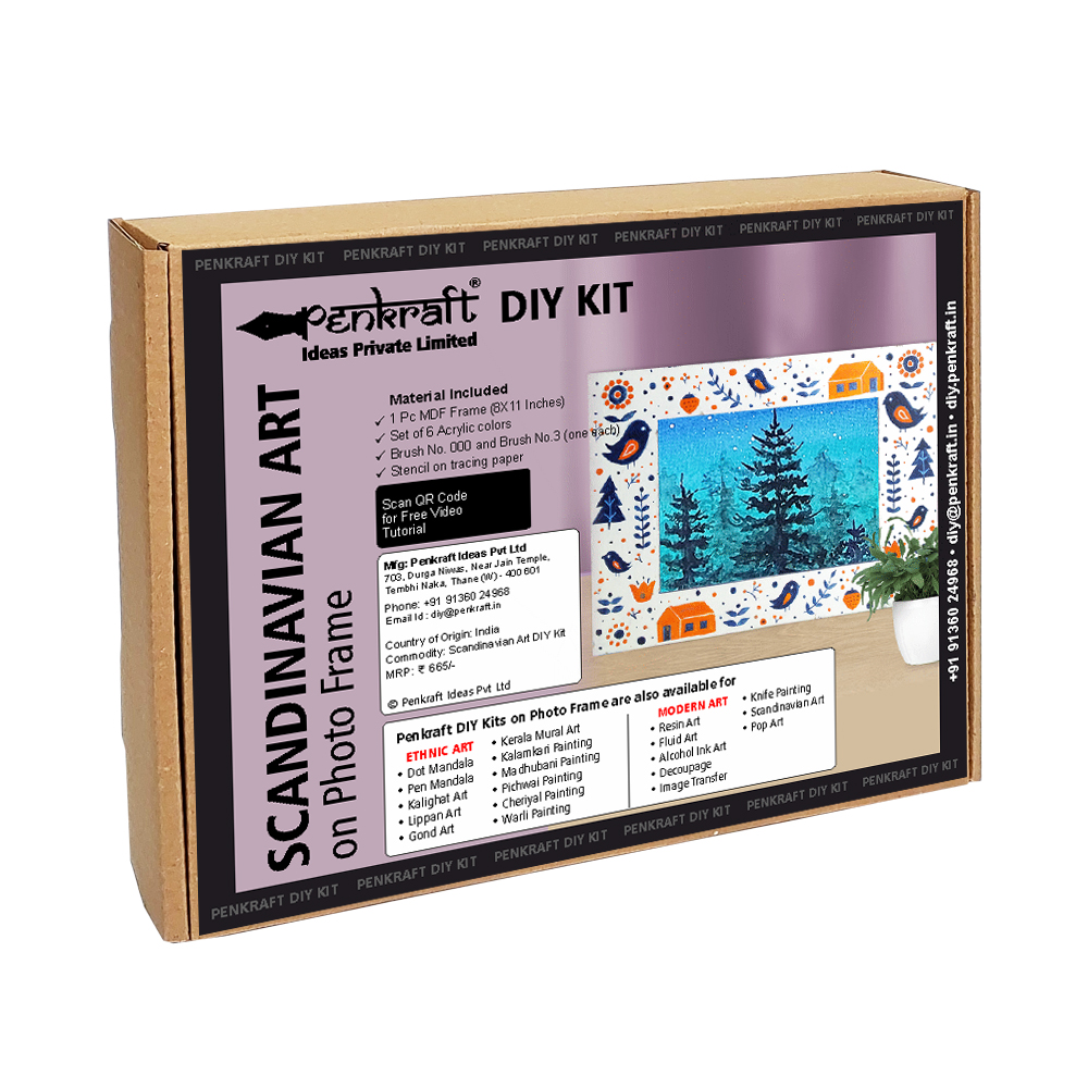 Scandinavian Art on Frame DIY Kit by Penkraft