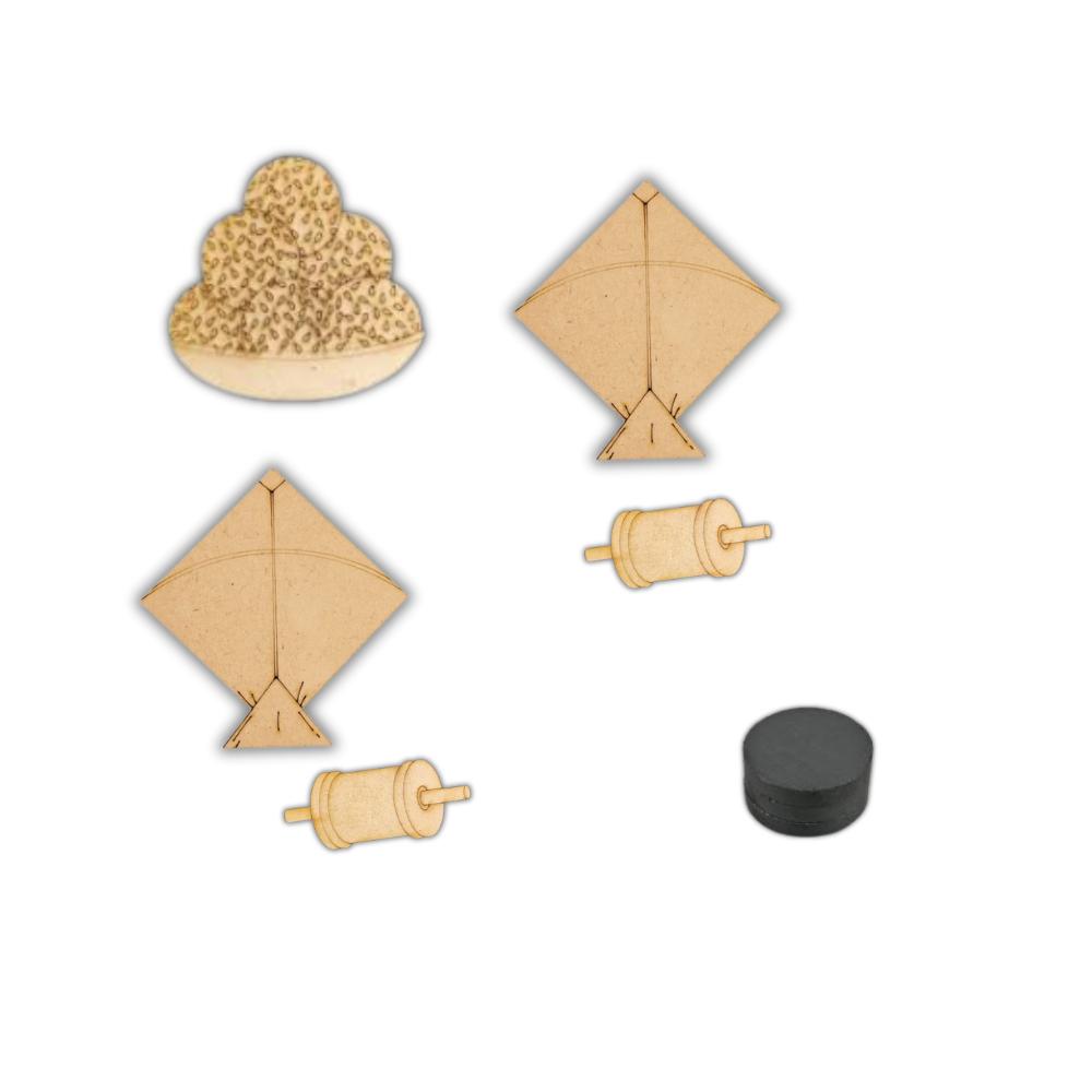 Penkraft Makar Sankranti Fridge Magnet DIY Kit