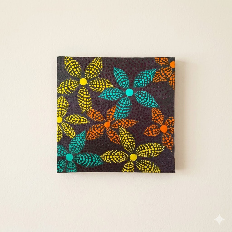Dot Mandala on MDF Square Board DIY Kit 