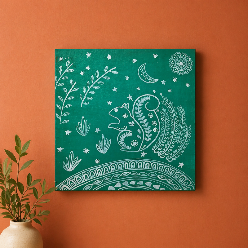 Scandinavian Art on MDF Square Board DIY Kit 