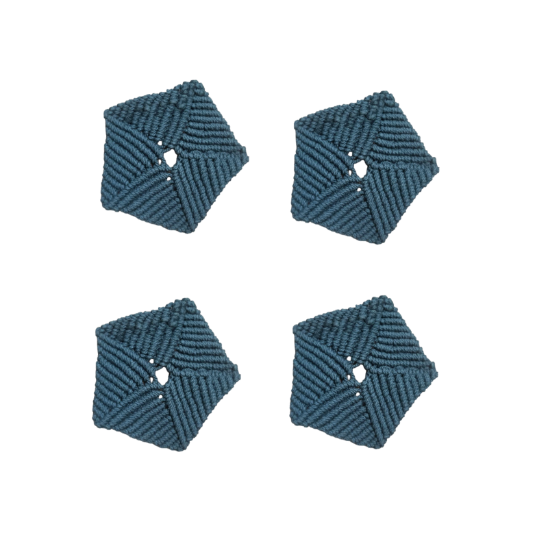 Penkraft Macrame Art Coasters ( Set Of 4 ) DIY Kit | Complete DIY Craft Kit for Beginners & Hobby Artists