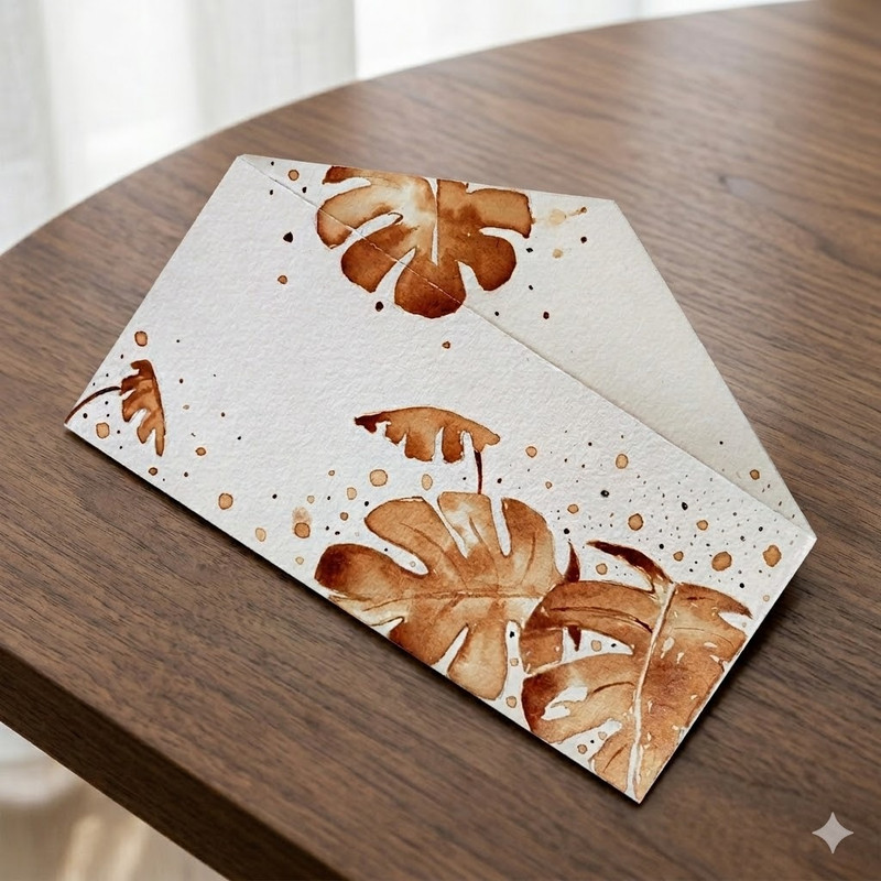 Coffee Painting on Envelope DIY Kit 