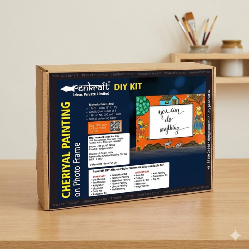 Cheriyal Painting on Frame DIY Kit 