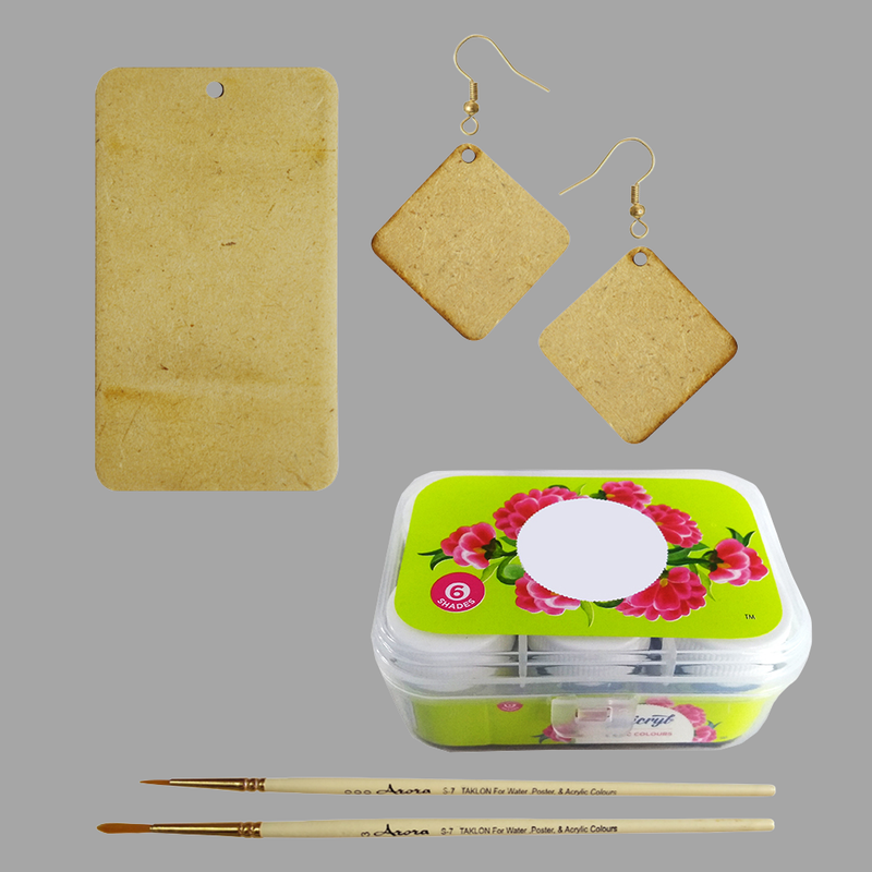 Cheriyal Painting on MDF Jewellery DIY Kit 