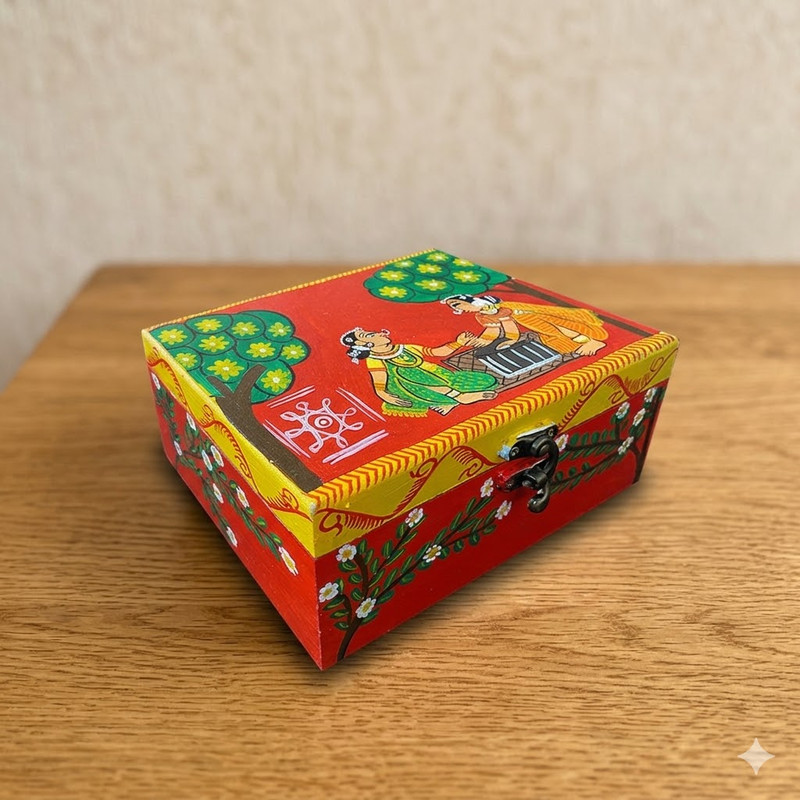 Cheriyal Painting on MDF Box DIY Kit 