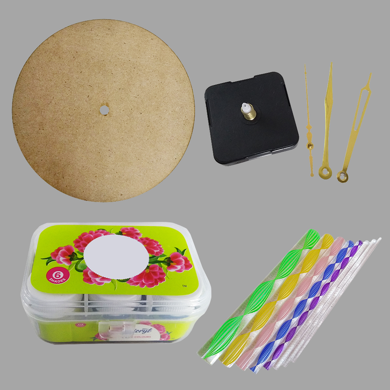 Dot Mandala on Round Tea Coasters with stand DIY Kit