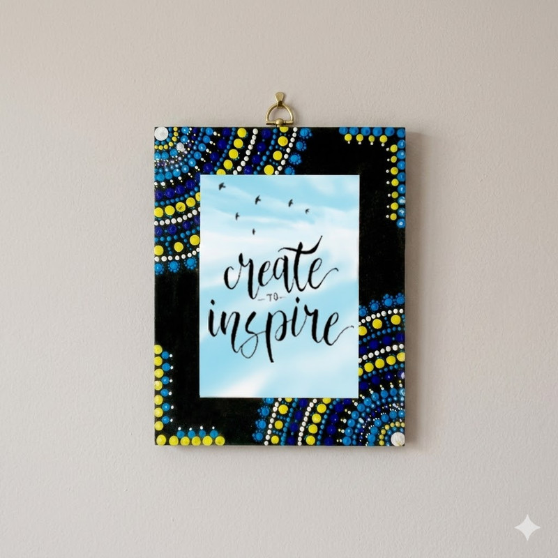 Dot Mandala on MDF Frame DIY Kit