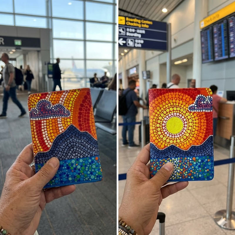 Dot Mandala on Passport Cover DIY Kit