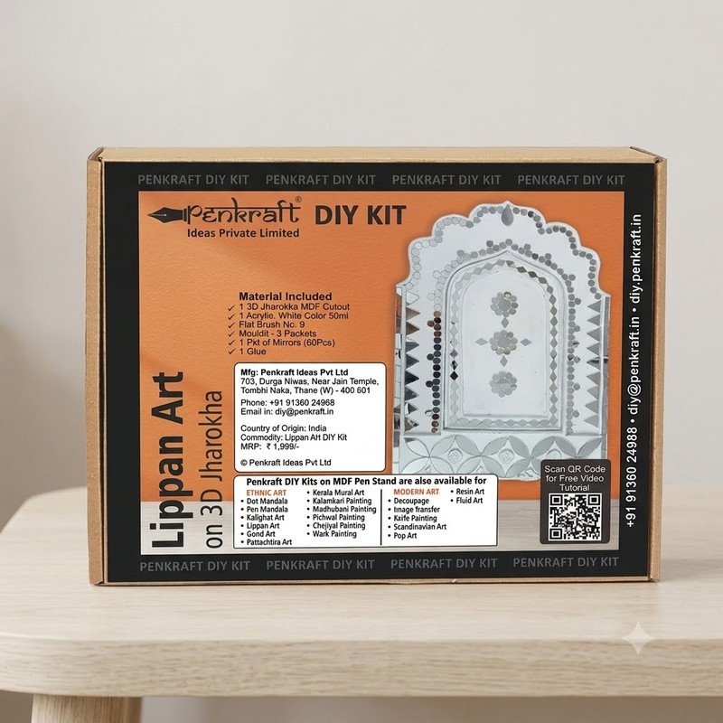 Penkraft Lippan art advanced 3D Jharokha DIY kit