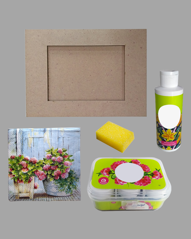 Decoupage Art on Photo Frame DIY Kit