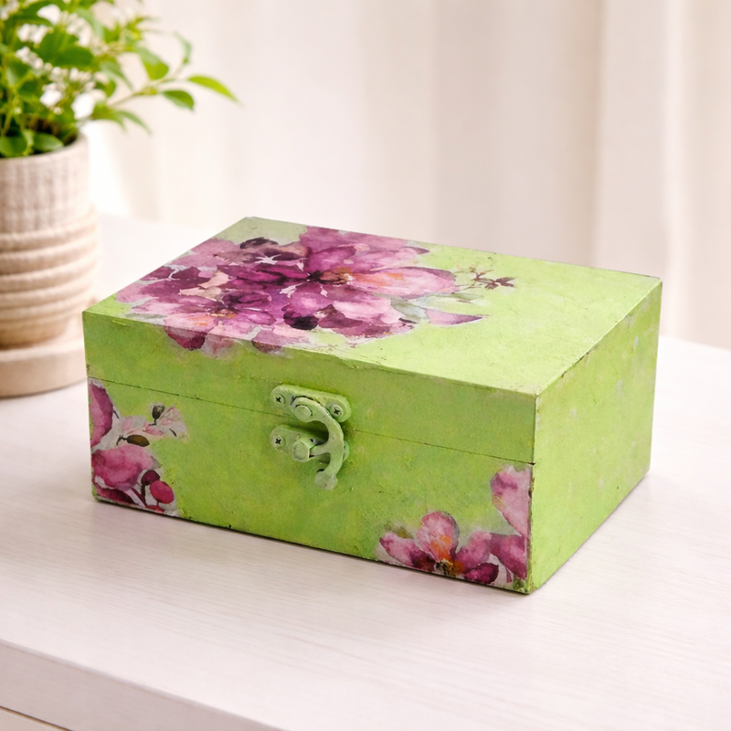 Decoupage art on MDF box DIY Kit