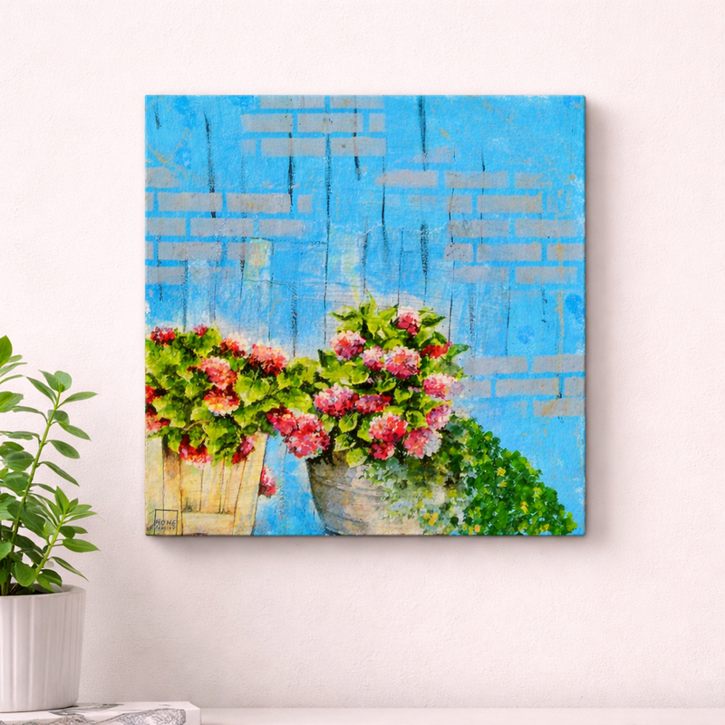 Decoupage Art on MDF Square Board DIY Kit