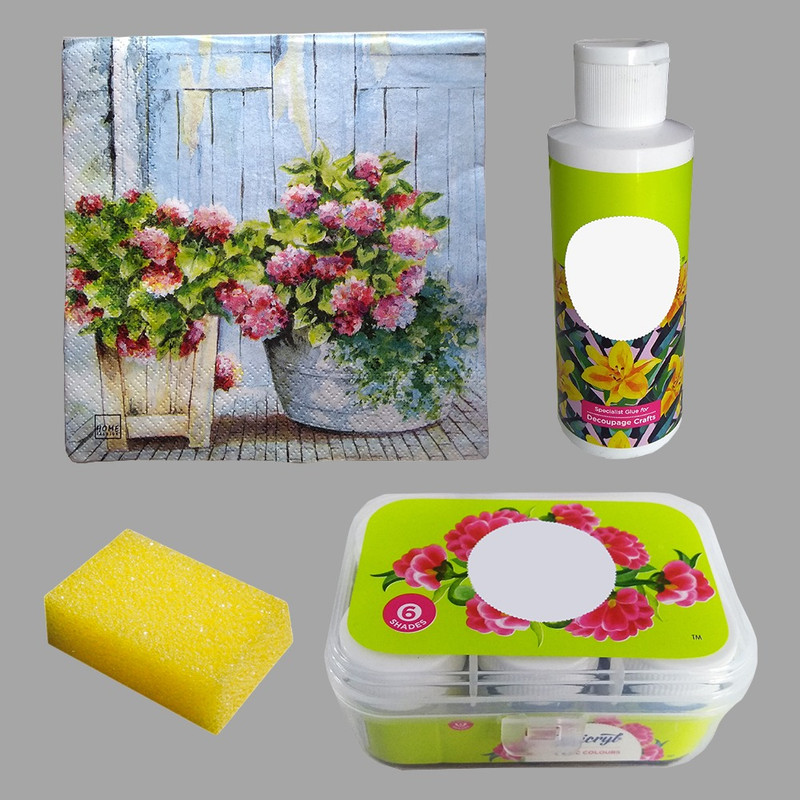 Decoupage Art Pen Stand DIY Kit 