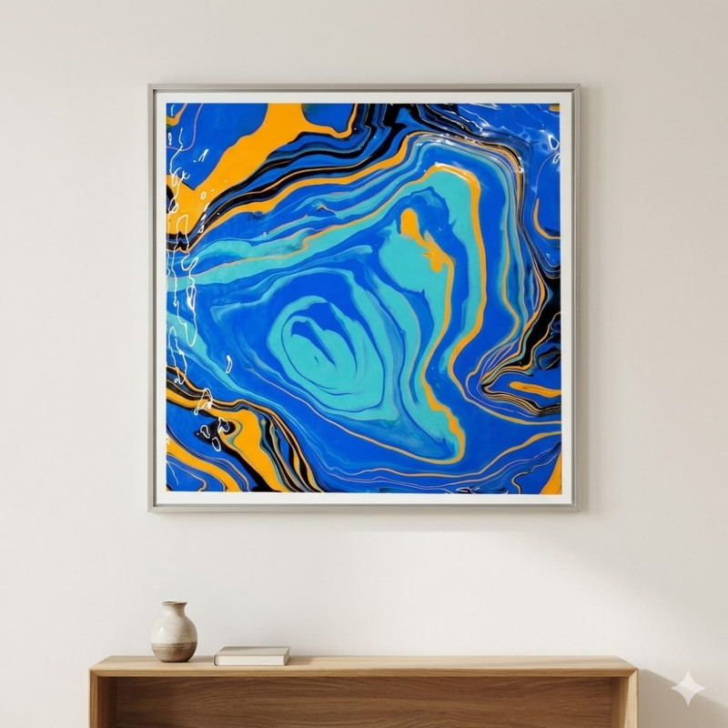 Fluid Art on MDF Square Board DIY Kit