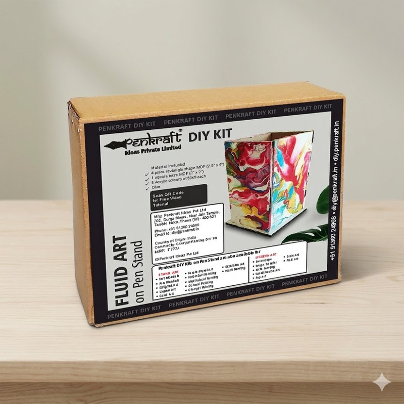 Fluid Art on Pen Stand DIY Kit 