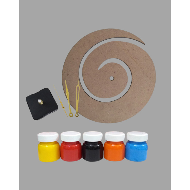 Fluid Art on Spiral Clock DIY Kit 
