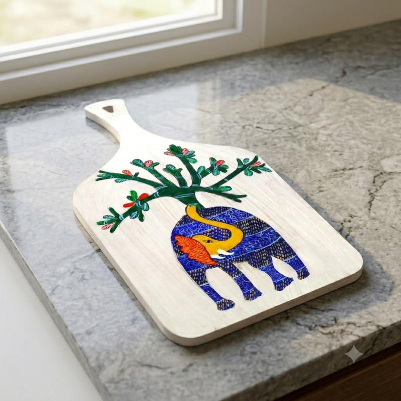 Gond art on Chopping Board DIY Kit