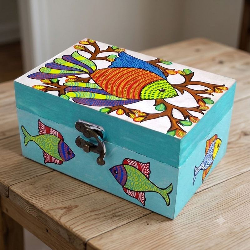 Gond art on MDF Box DIY Kit
