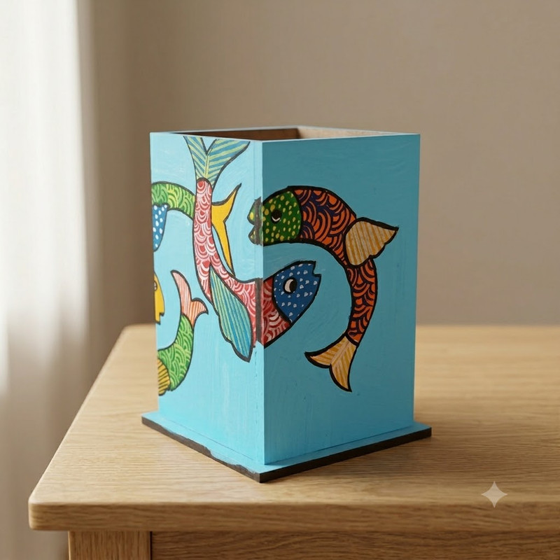 Gond art on Pen Stand DIY Kit