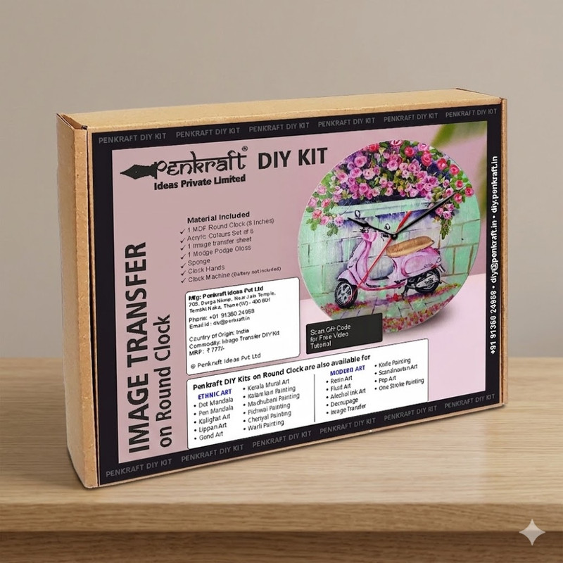 Image Transfer on Round Clock DIY Kit