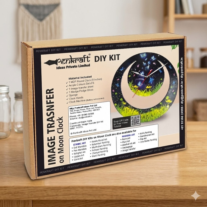 Image Transfer on Moon Clock DIY Kit