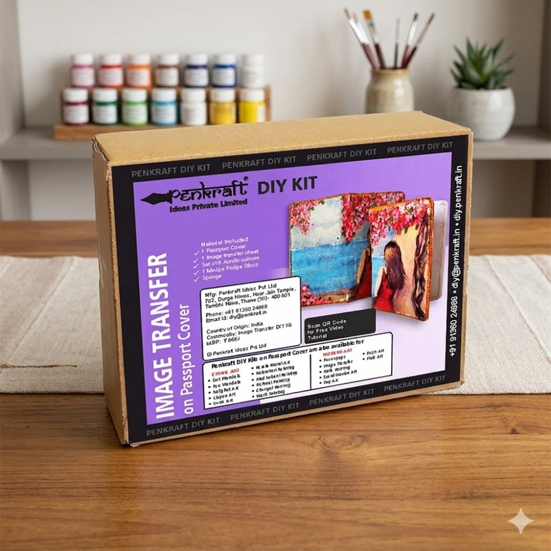 Image Transfer on Passport Cover DIY Kit