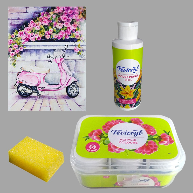 Image Transfer on Round Board DIY Kit 