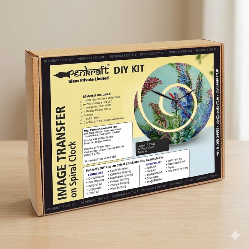 Image Transfer on Spiral Clock DIY Kit
