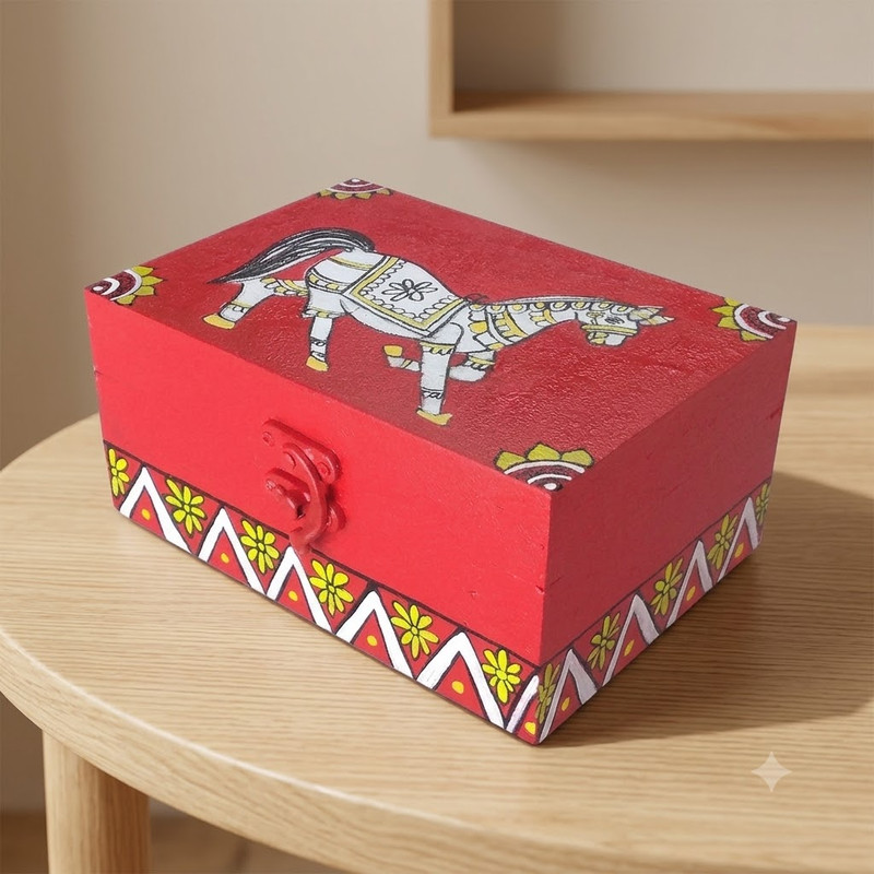Kalamkari on MDF Box DIY Kit