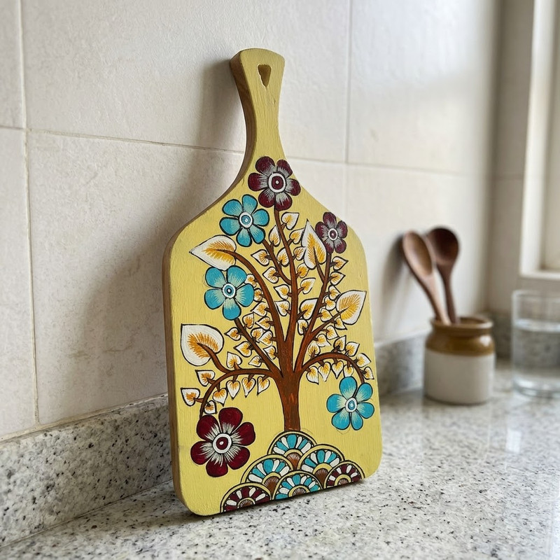 Kalamkari on Chopping Board DIY Kit