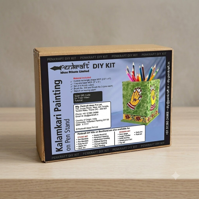 Kalamkari on Pen Stand DIY Kit