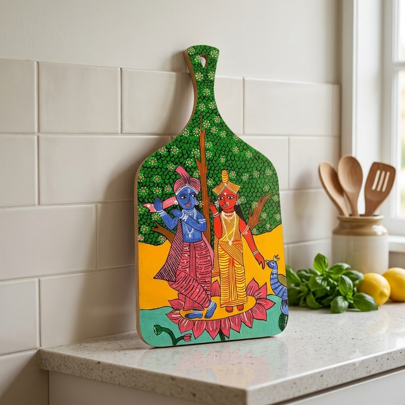 Kalighat Art on Chopping Board DIY Kit