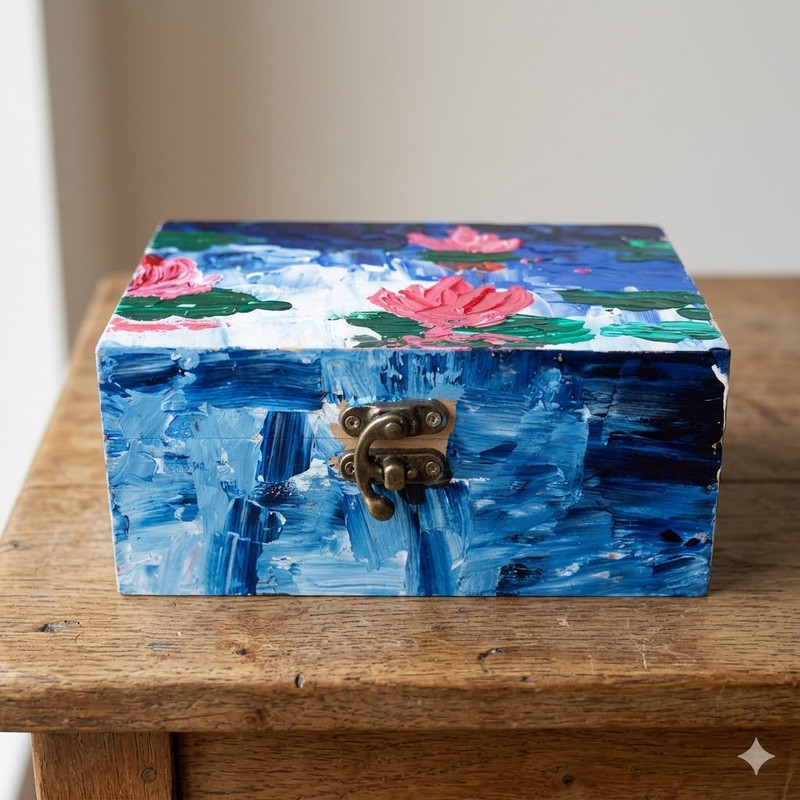 Knife Painting on MDF Box DIY Kit