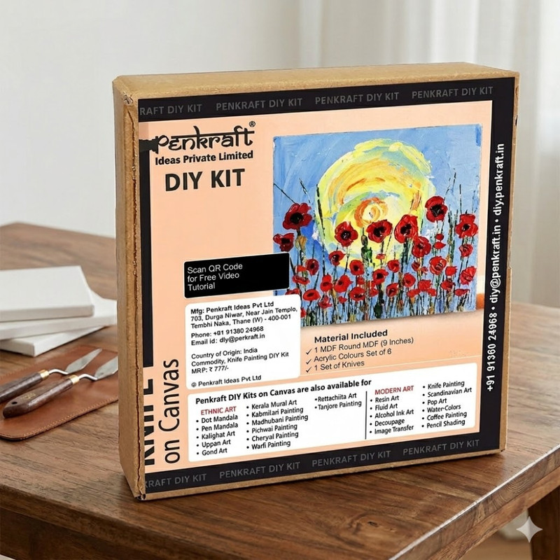 Knife Painting on Canvas DIY Kit