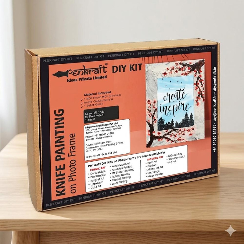 Knife Painting on Frame DIY Kit