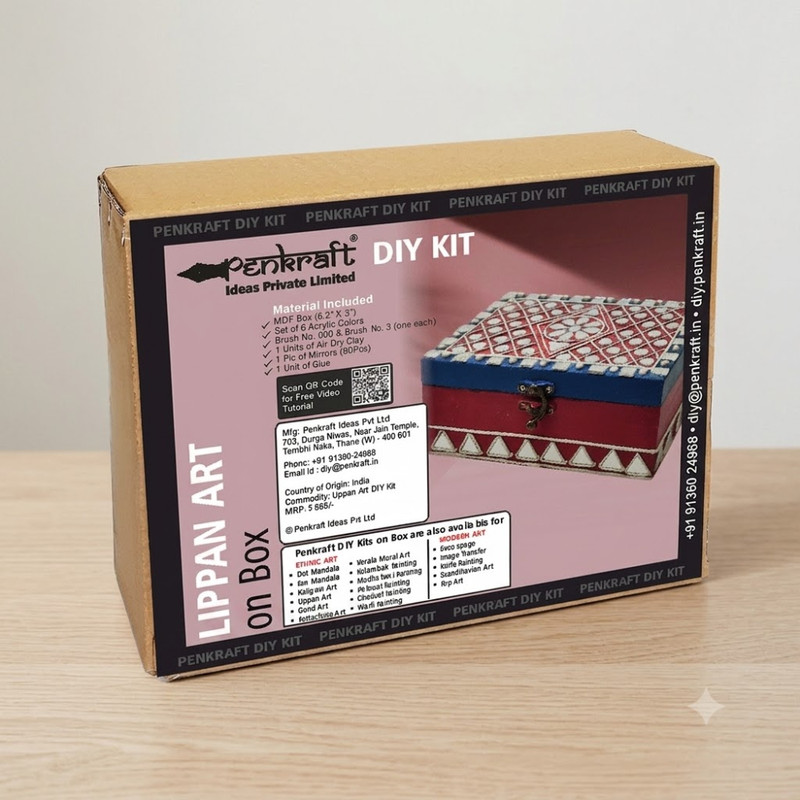 Lippan Art on MDF Box DIY Kit