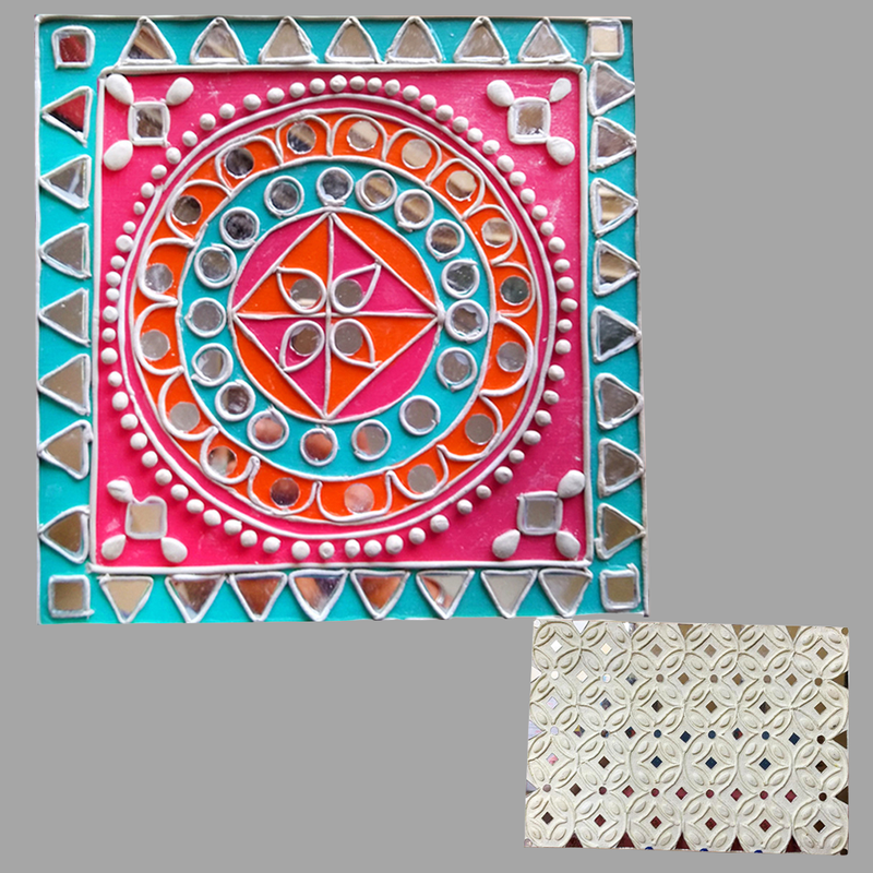 Lippan Art on MDF Square Board DIY Kit