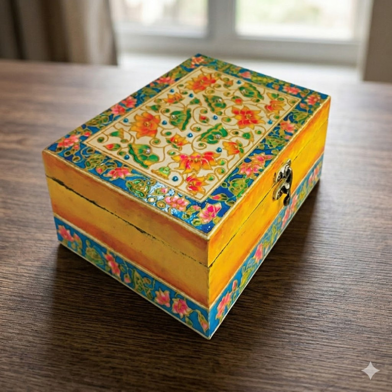 Meenakari Art on Box DIY Kit 