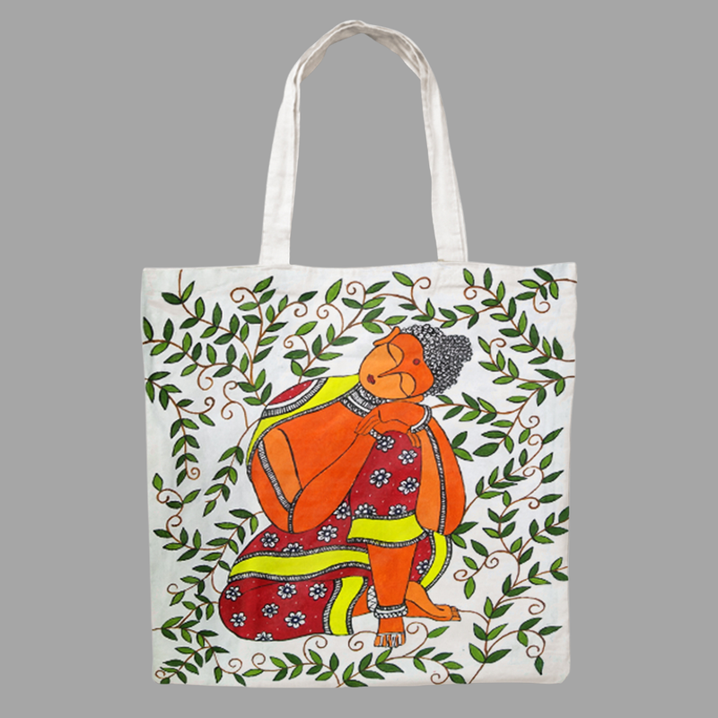 Madhubani Painting on Cloth Bag DIY Kit