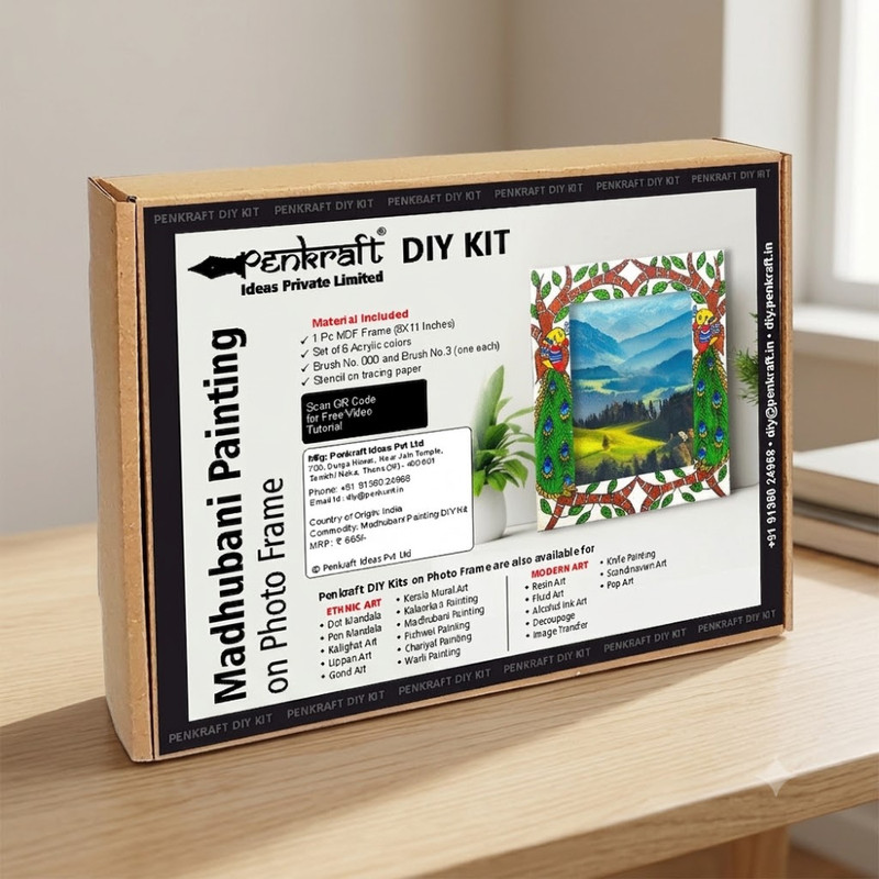 Madhubani Painting on Frame DIY Kit