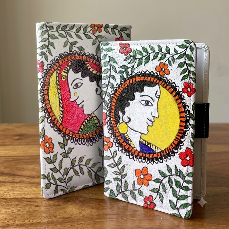Madhubani Painting on Passport Cover DIY Kit