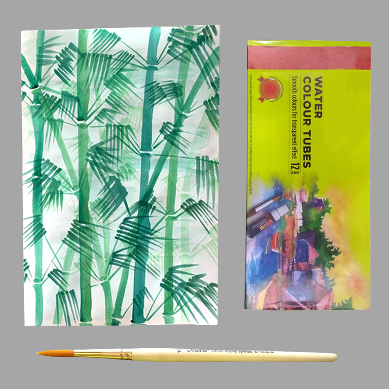 One Stroke Painting on Paper DIY Kit Bamboo
