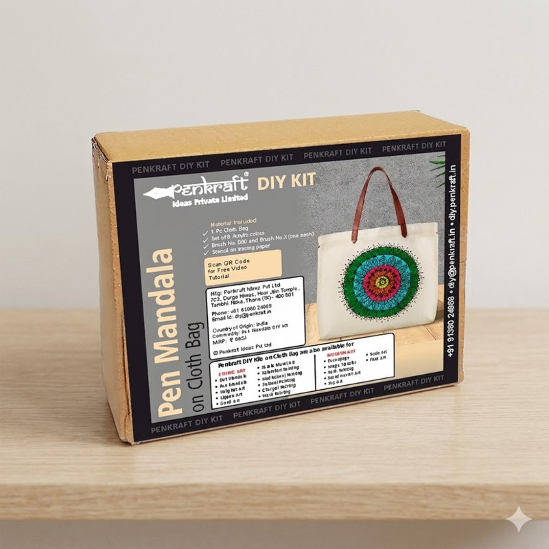Pen Mandala on Cloth Bag DIY Kit