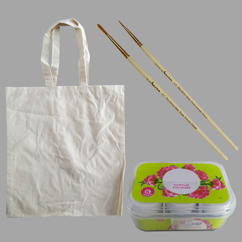 Pen Mandala on Cloth Bag DIY Kit