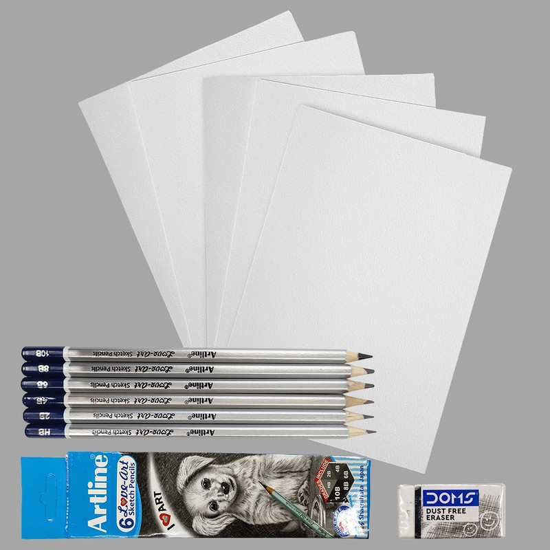 Pencil Shading on Round Coasters Diy Kit 