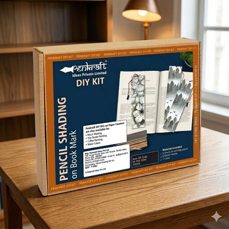Pencil Shading on Book Marks  Diy Kit 