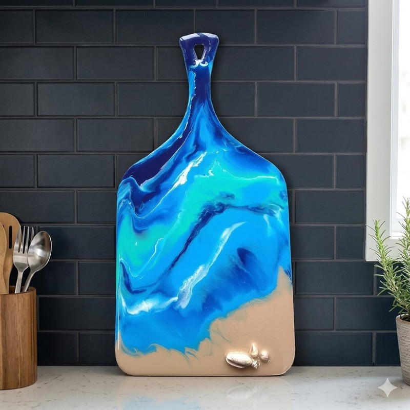 Resin Art on Chopping Board DIY Kit